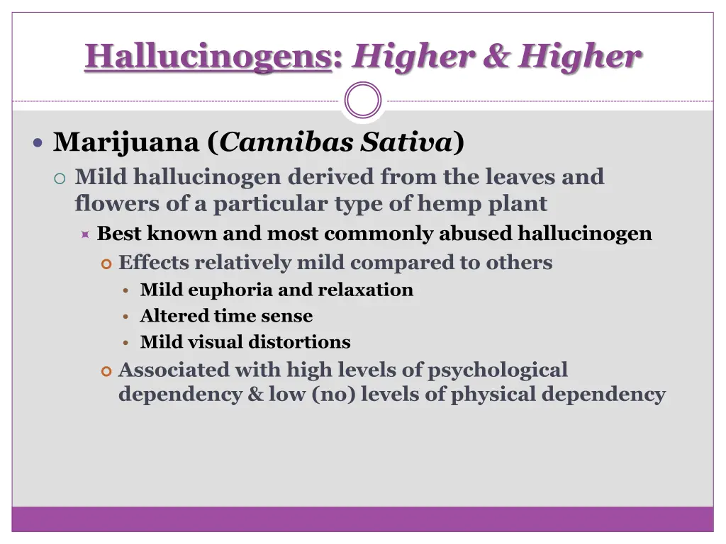 hallucinogens higher higher 3