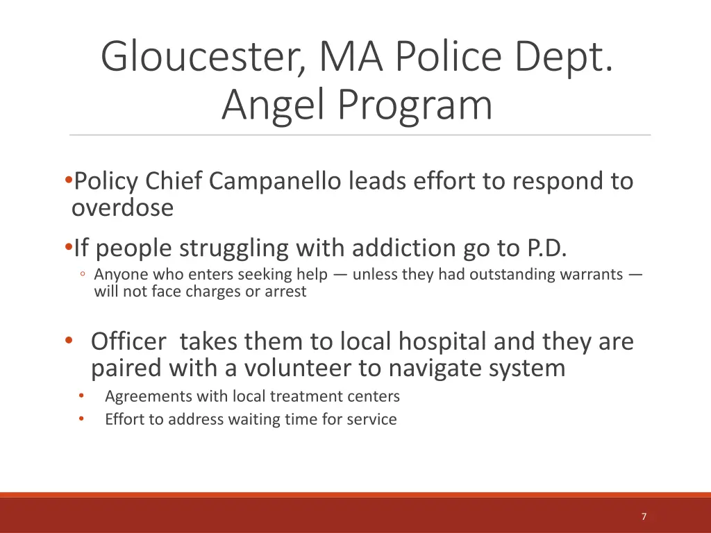 gloucester ma police dept angel program