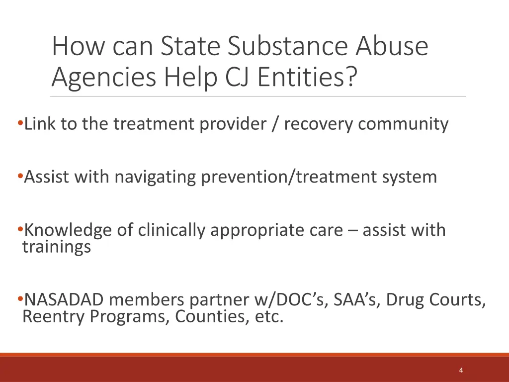 how can state substance abuse agencies help