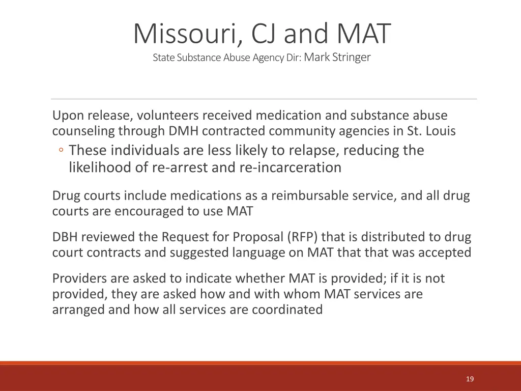 missouri cj and mat state substance abuse agency 1