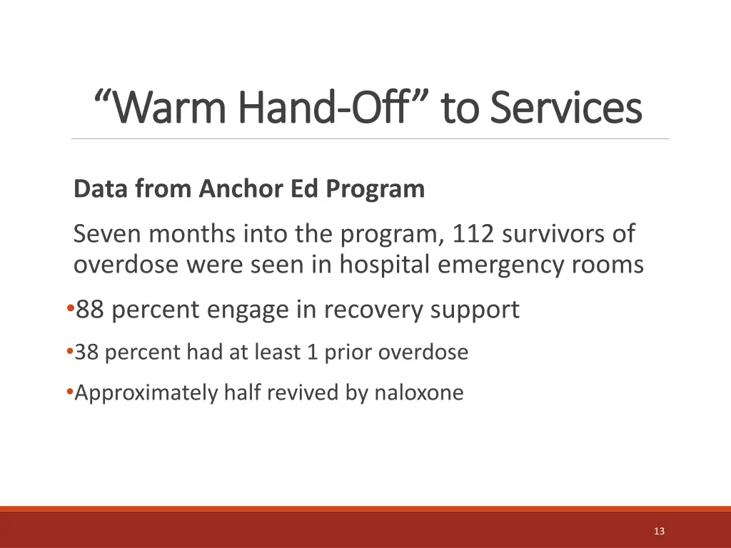 warm hand warm hand off to services 1