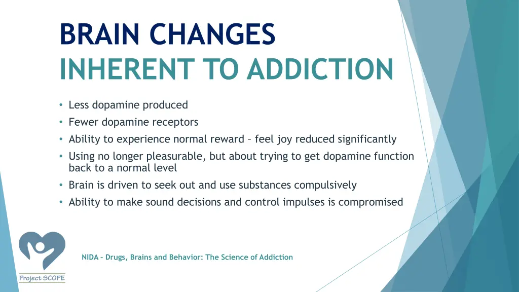 brain changes inherent to addiction