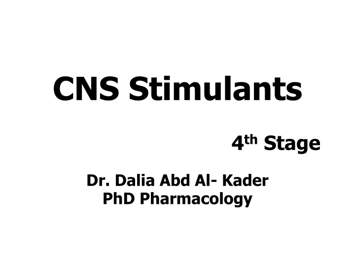 cns stimulants