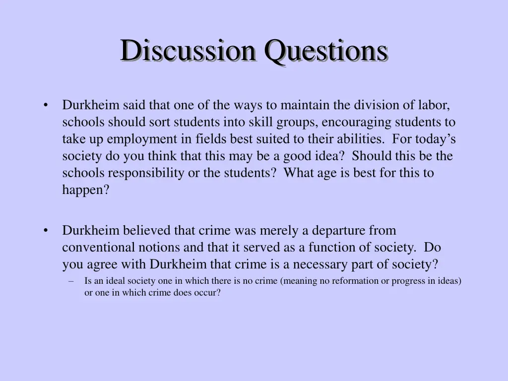 discussion questions 1