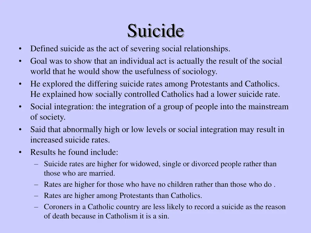 suicide