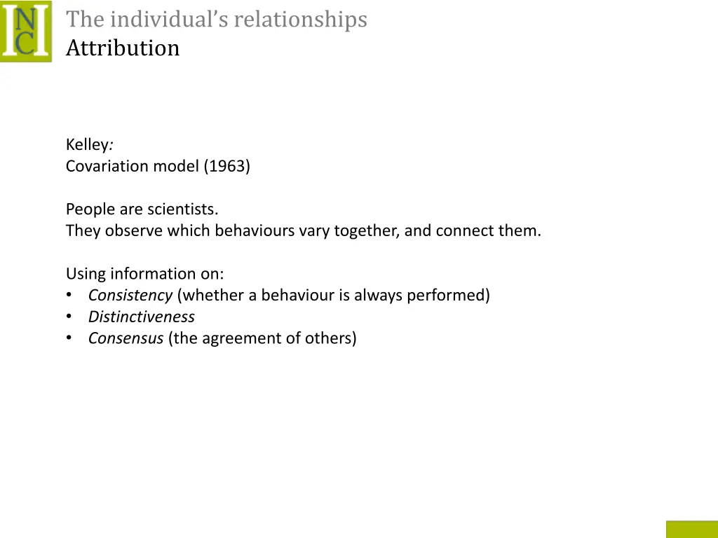 the individual s relationships attribution 3