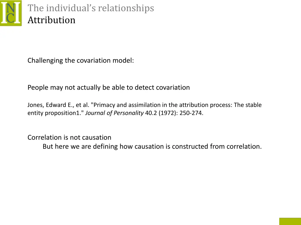 the individual s relationships attribution 4