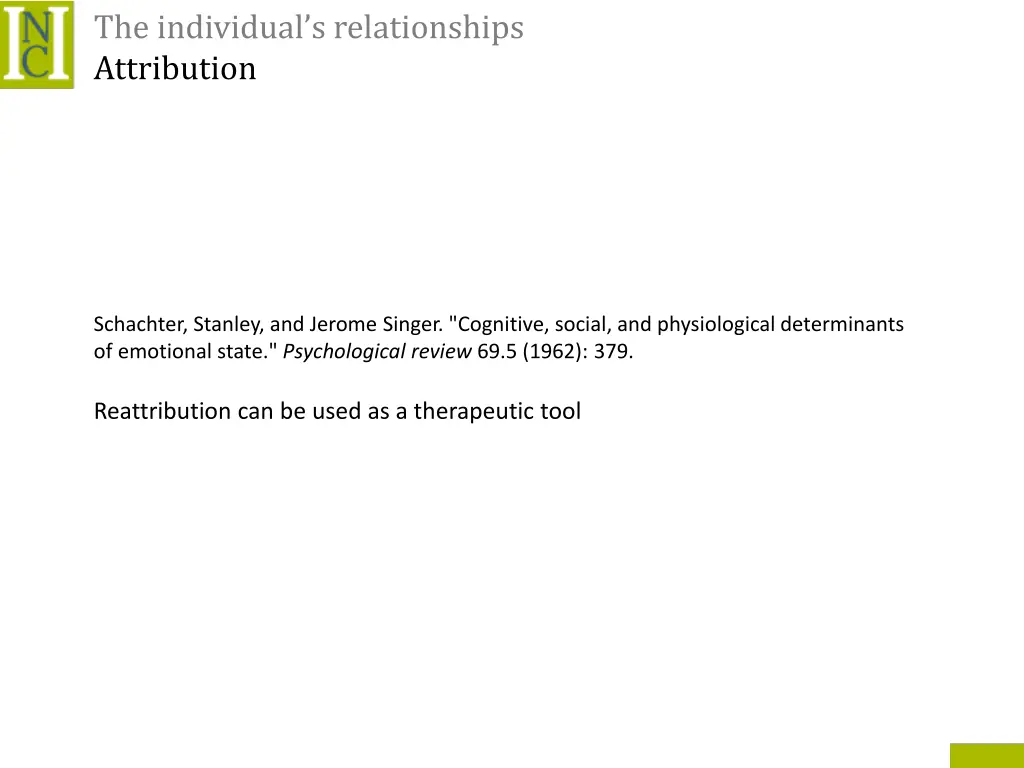 the individual s relationships attribution 6