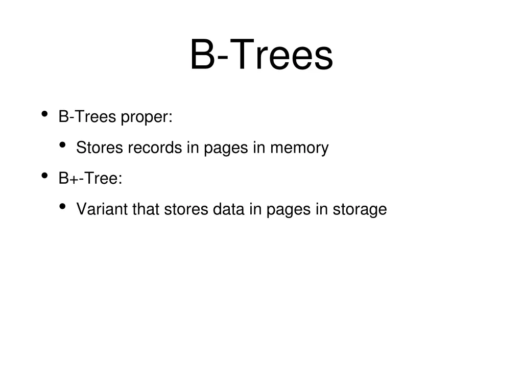 b trees 1