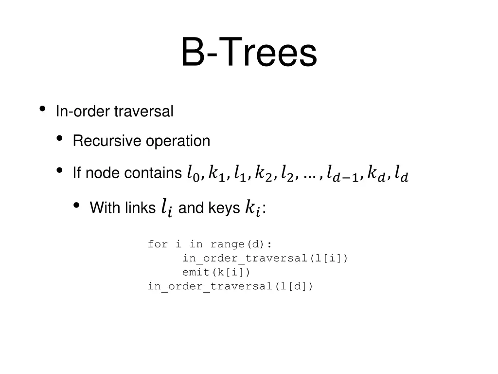 b trees 7