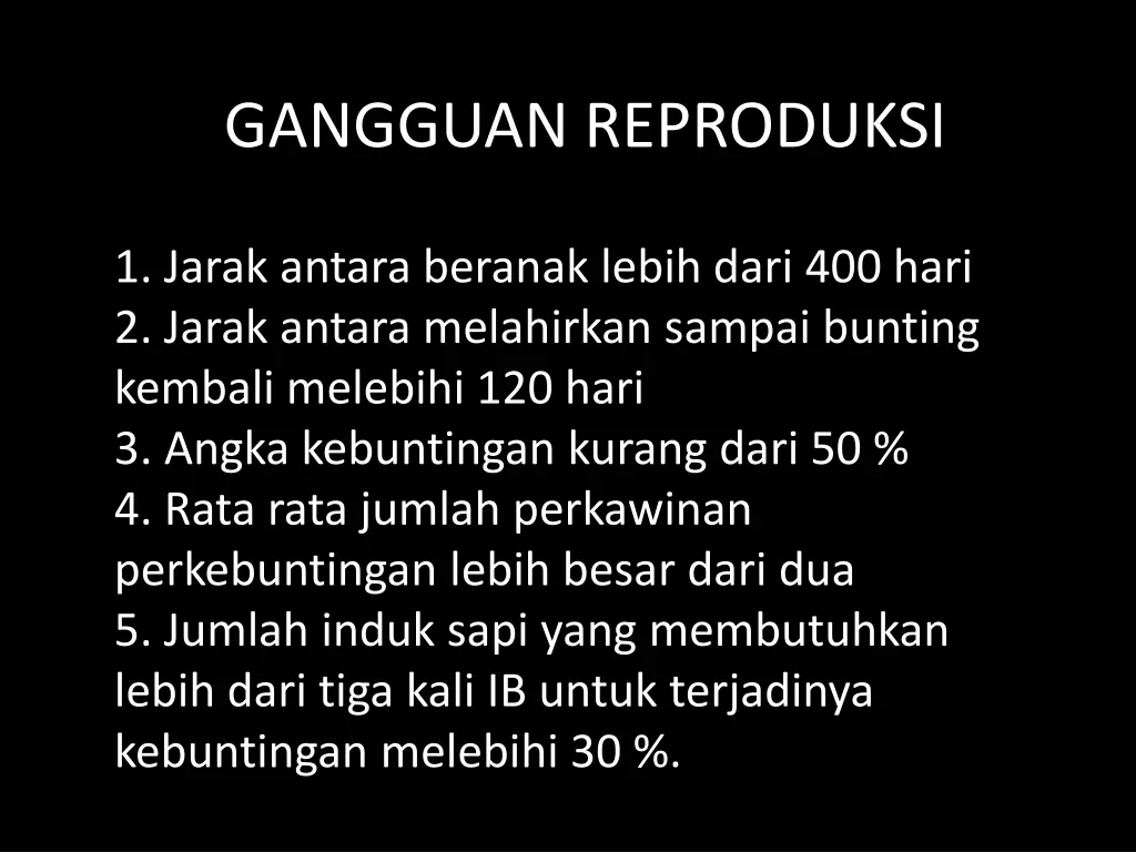 gangguan reproduksi