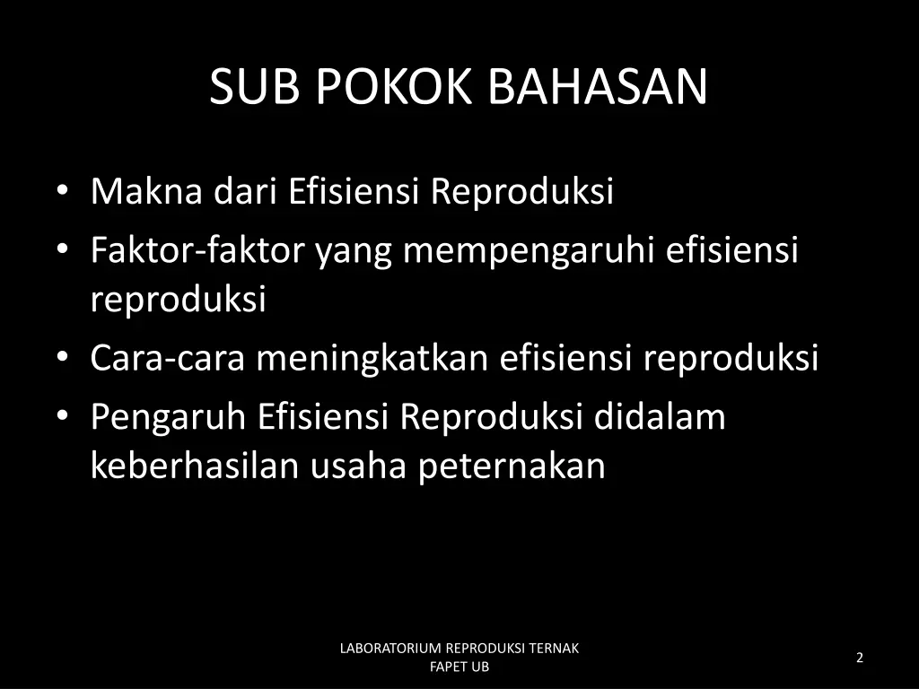 sub pokok bahasan