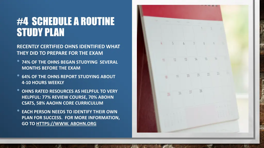 4 schedule a routine study plan