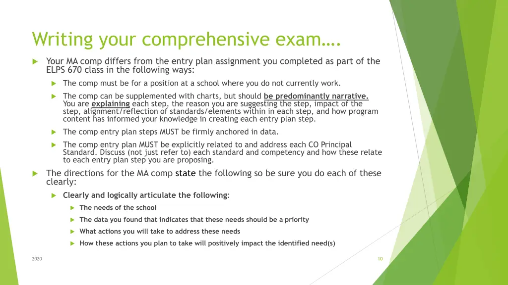 writing your comprehensive exam 1