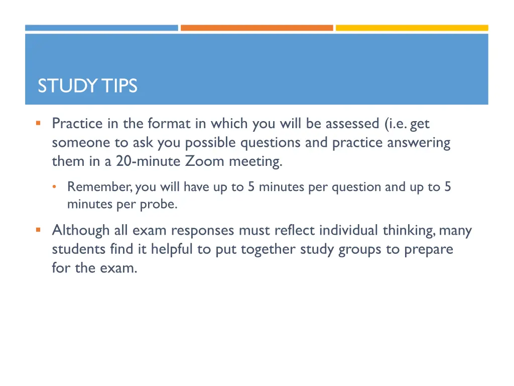 study tips