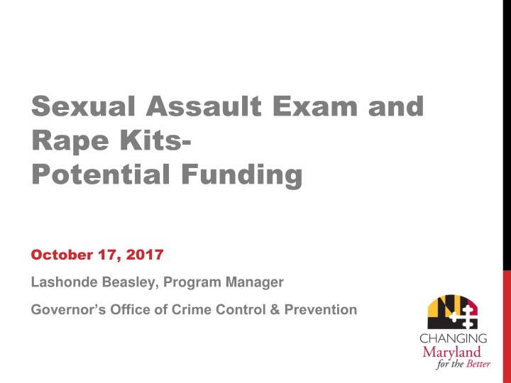 sexual assault exam and rape kits potential