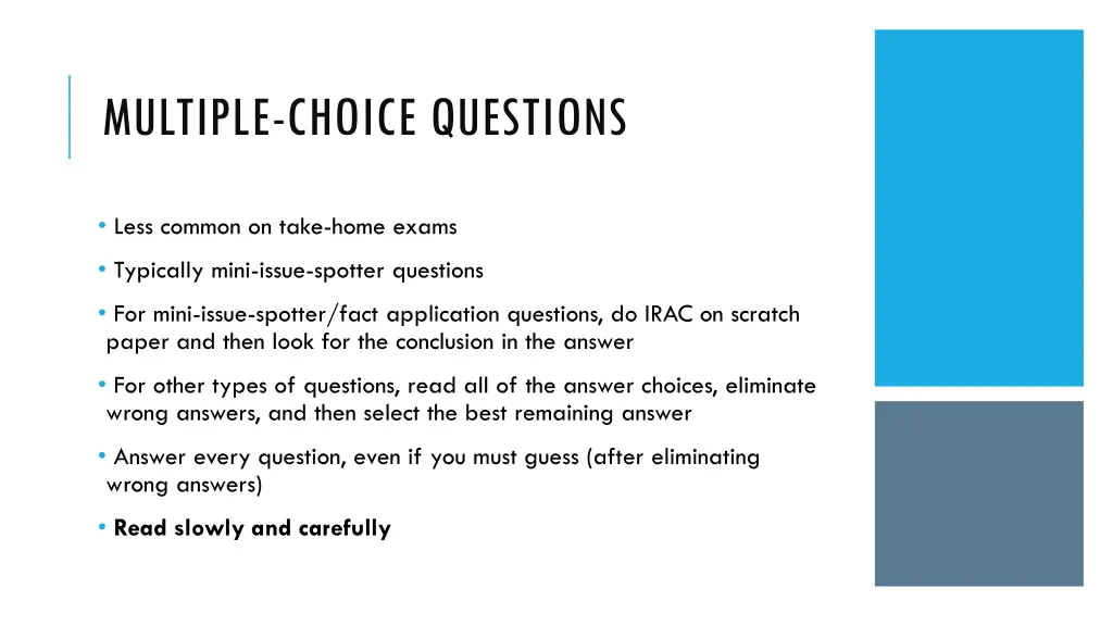 multiple choice questions