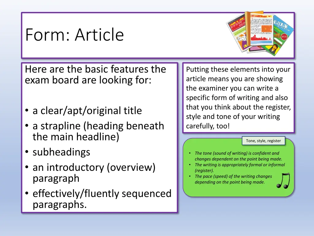 form article