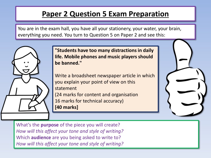 paper 2 question 5 exam preparation