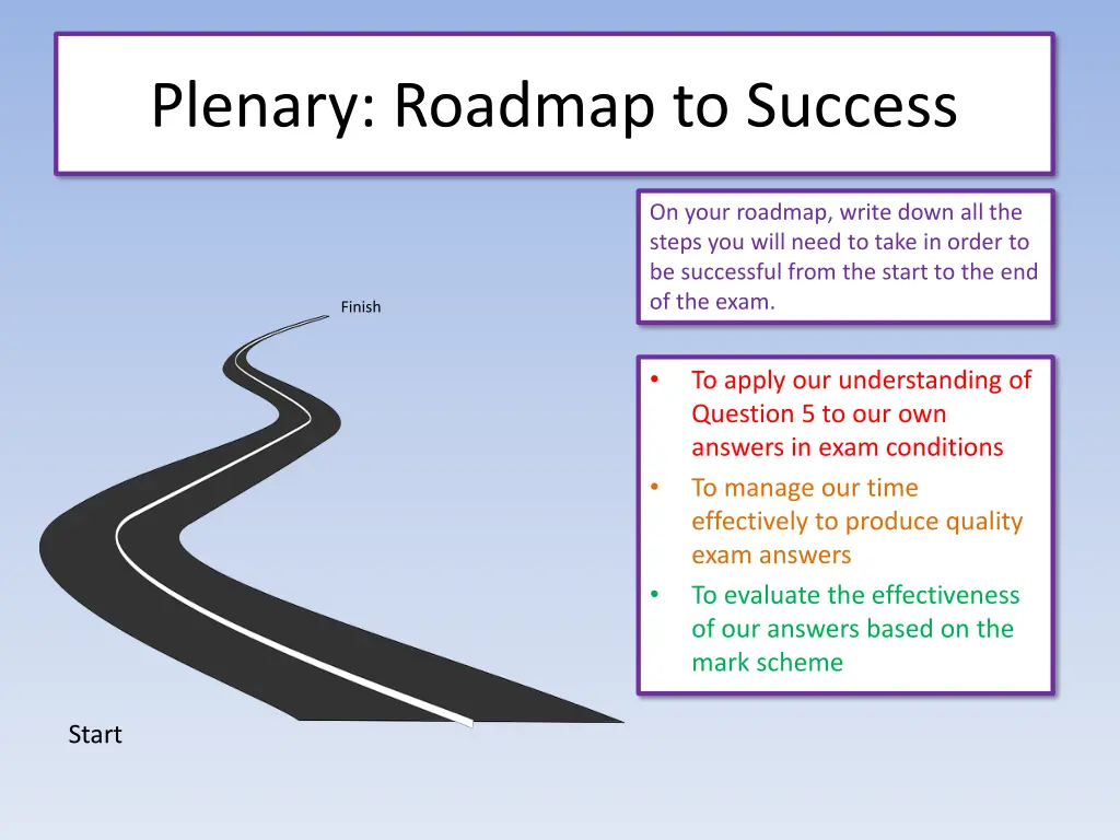 plenary roadmap to success