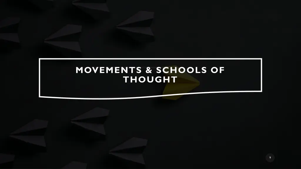 movements schools of thought