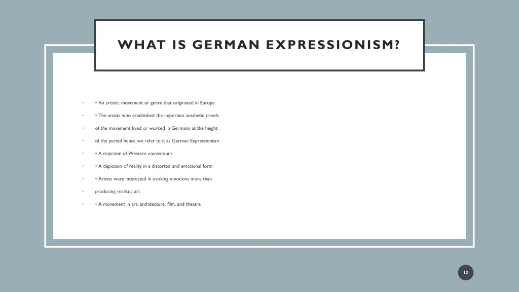 what is german expressionism