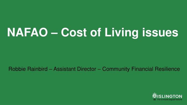 nafao cost of living issues