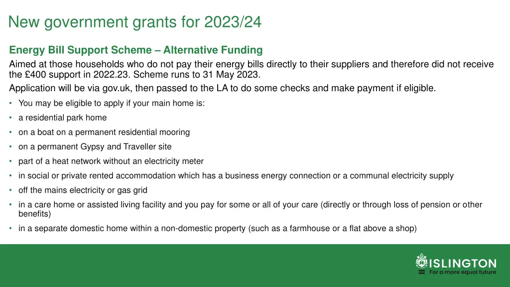 new government grants for 2023 24