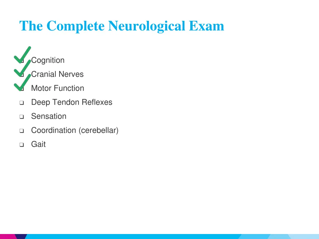 the complete neurological exam 3