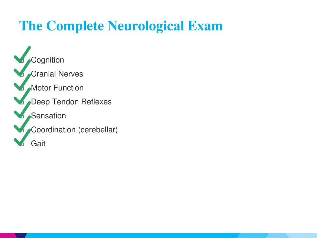 the complete neurological exam 6