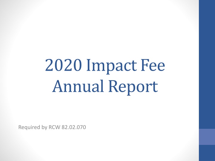 2020 impact fee annual report