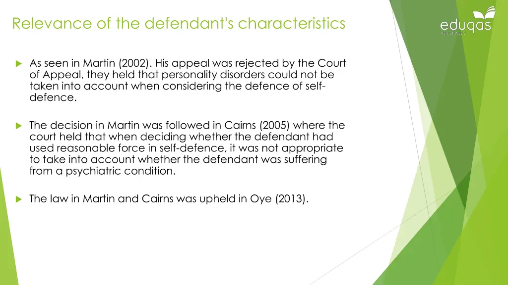 relevance of the defendant s characteristics