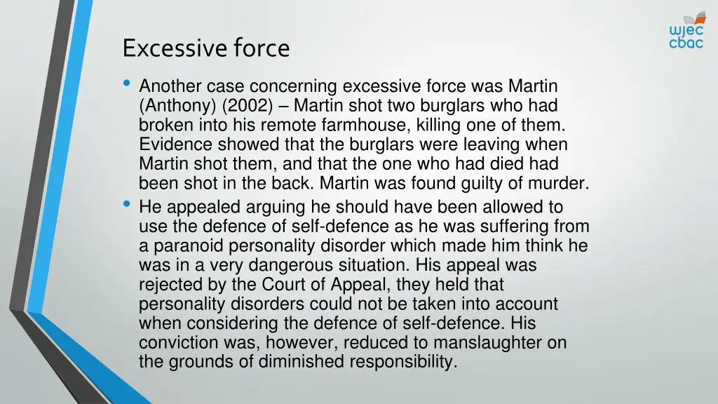 excessive force another case concerning excessive