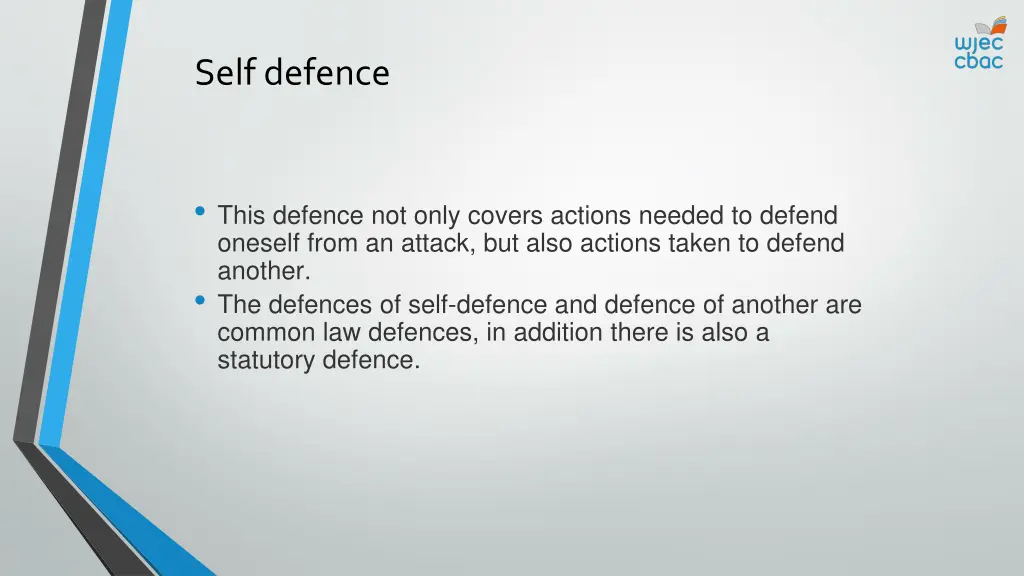 self defence