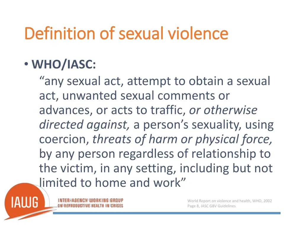 definition of sexual violence definition