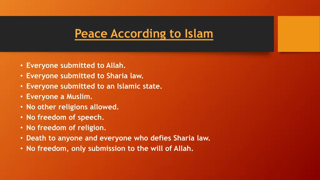 peace according to islam