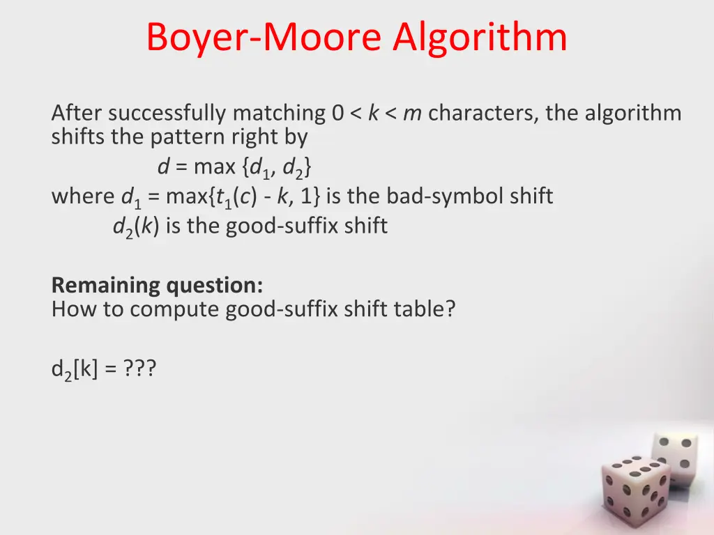 boyer moore algorithm 1