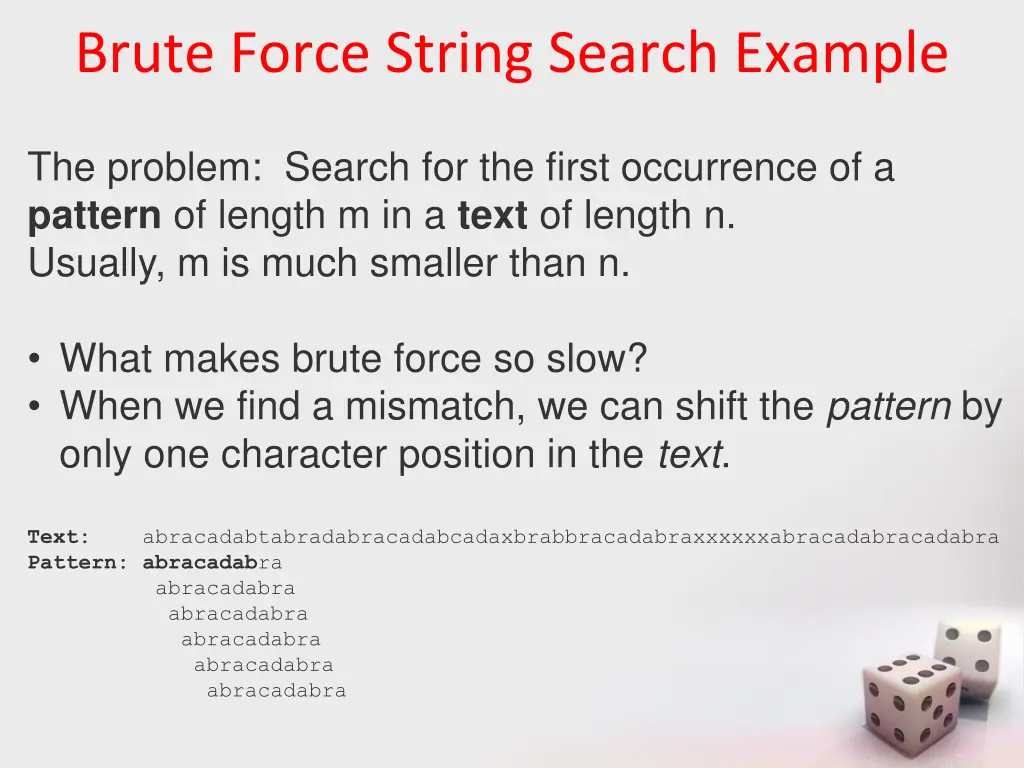 brute force string search example