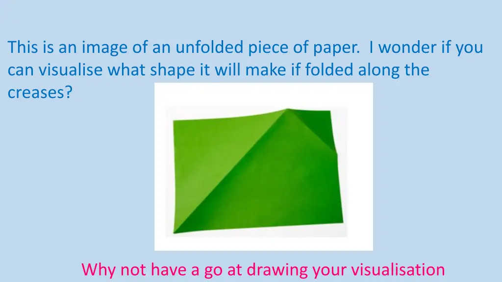 this is an image of an unfolded piece of paper