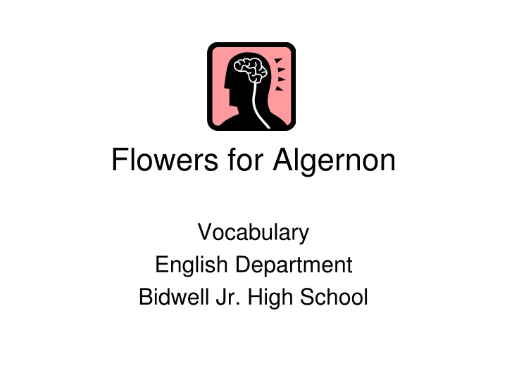 flowers for algernon