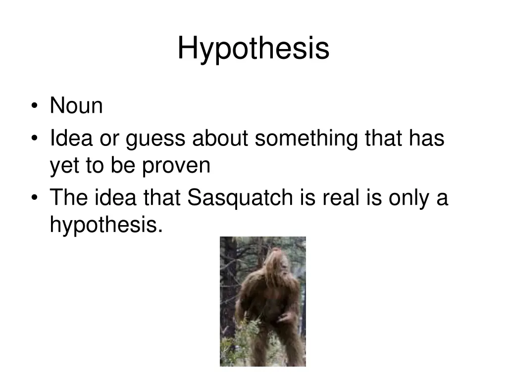 hypothesis