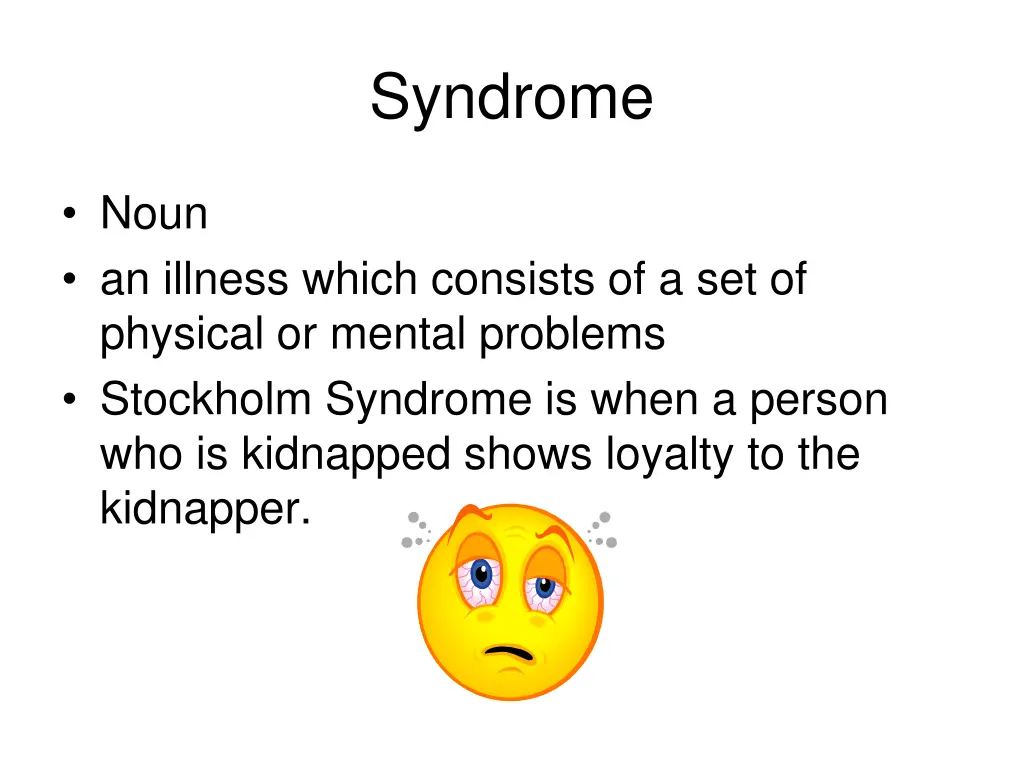 syndrome