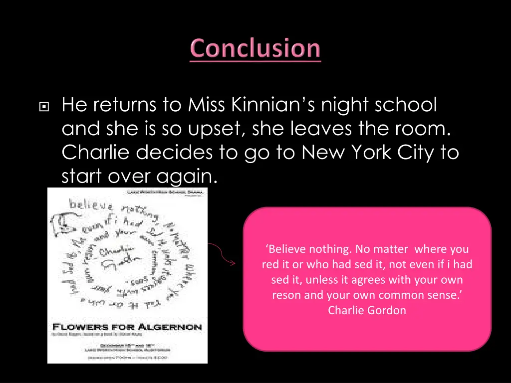 he returns to miss kinnian s night school