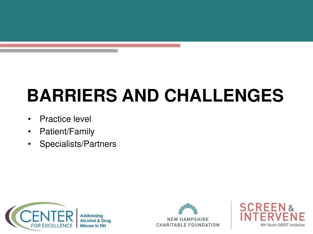 barriers and challenges