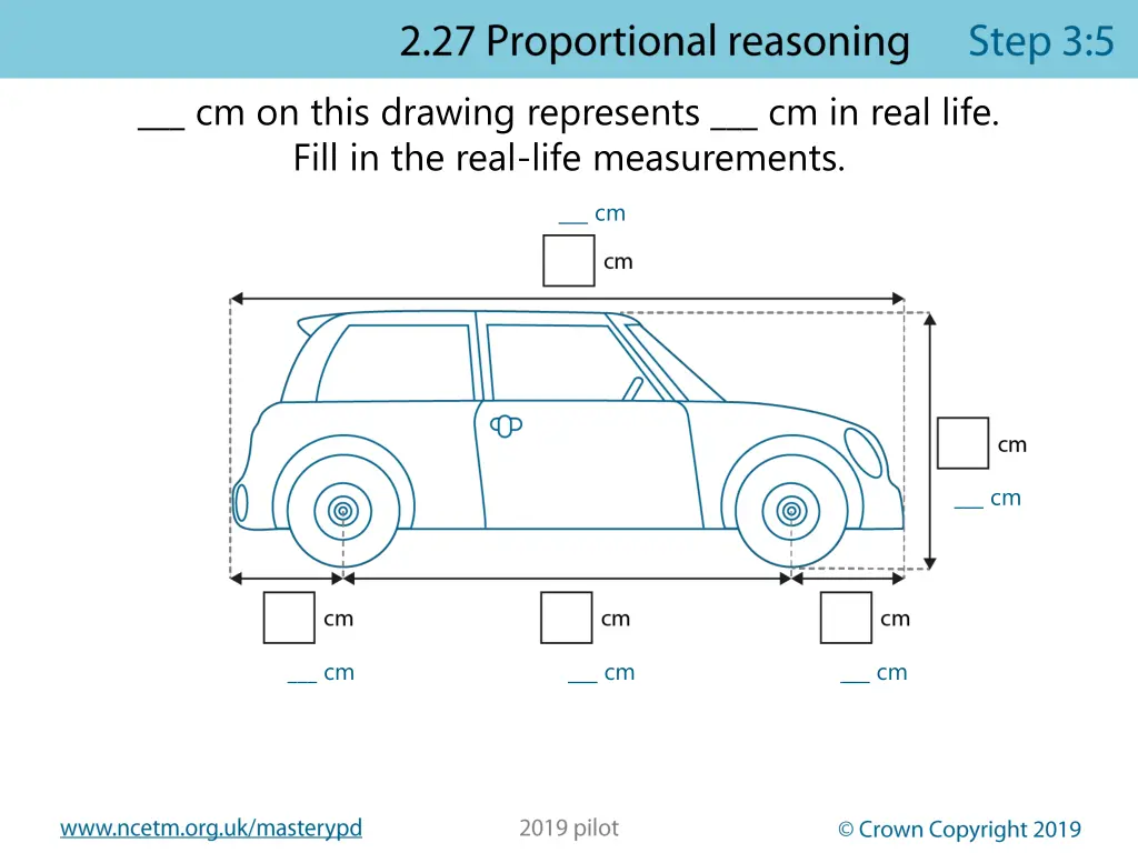 cm on this drawing represents cm in real life