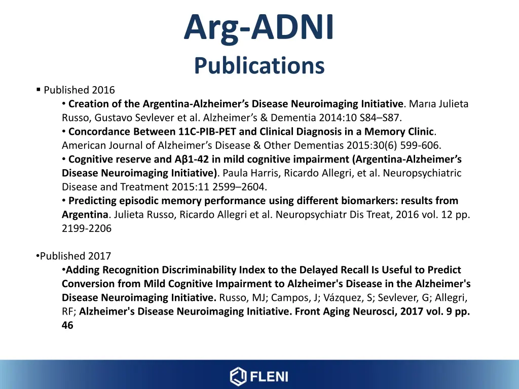 arg adni publications