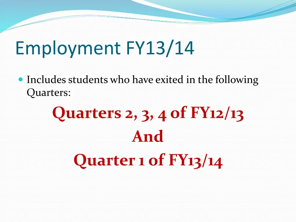 employment fy13 14