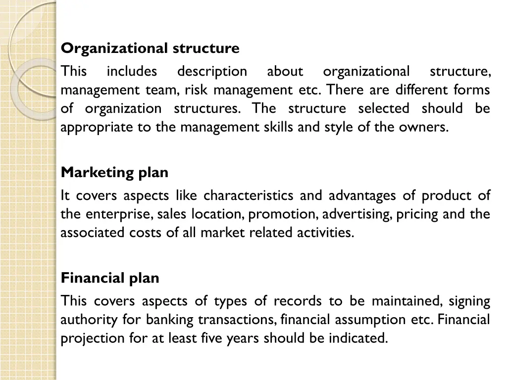 organizational structure this includes management