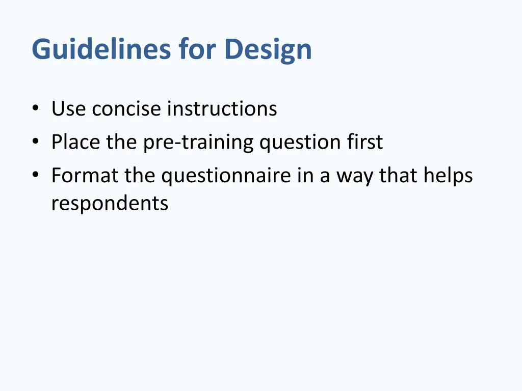 guidelines for design