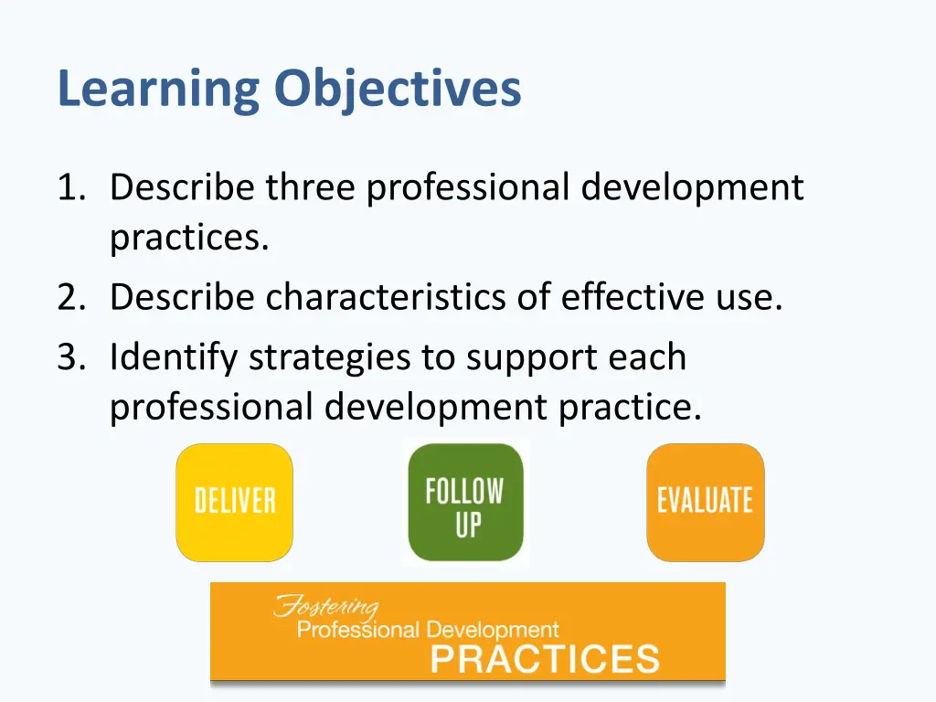 learning objectives